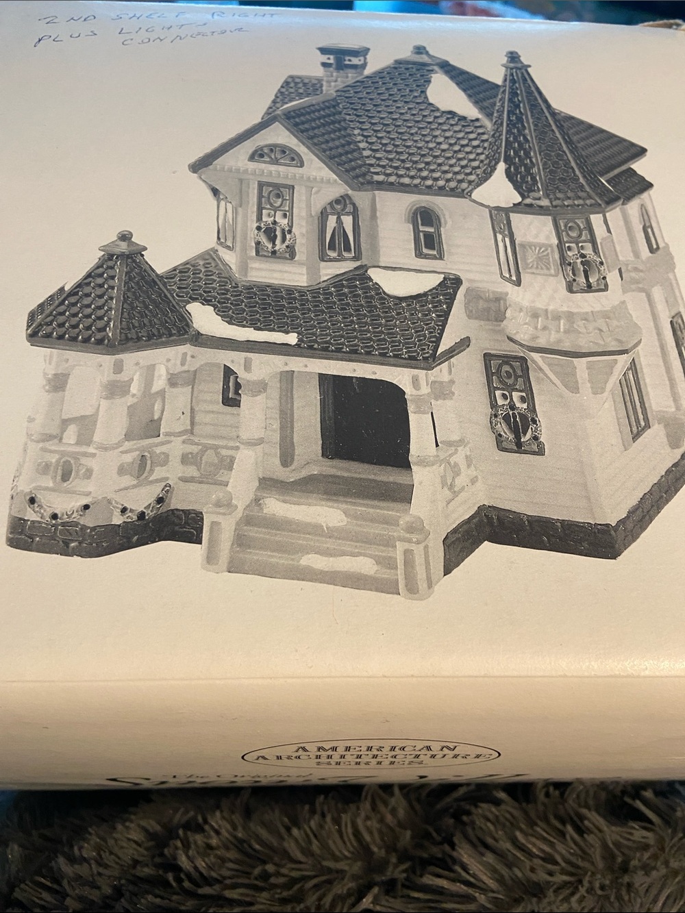 Dept 56 Snow Village Queen Anne Victorian